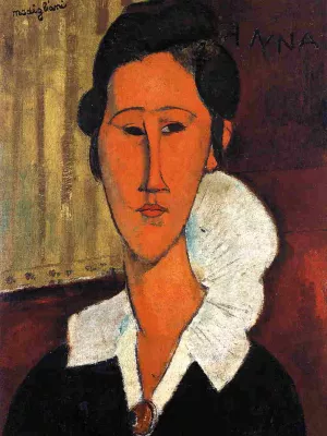 Main Product Photo of Anna Hanka Zborowska Painting by Amedeo Modigliani