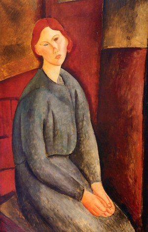 Main Product Photo of Annie Bjarne Painting by Amedeo Modigliani