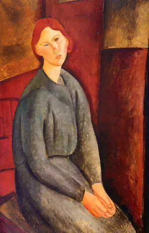Annie Bjarne by Amedeo Modigliani - Hand-Painted Oil Painting Reproduction