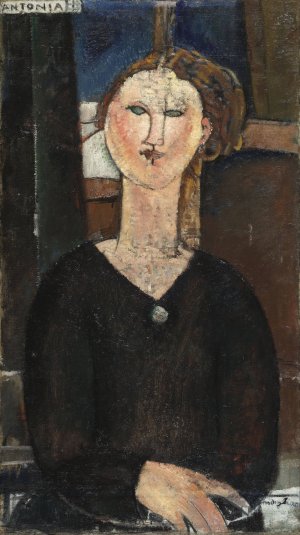 Main Product Photo of Antonia Painting by Amedeo Modigliani