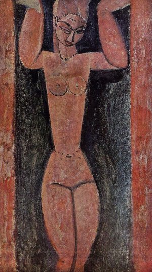 Main Product Photo of Caryatid Painting by Amedeo Modigliani