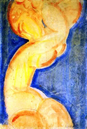 Caryatid by Amedeo Modigliani - Hand-Painted Oil Painting Reproduction