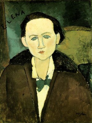 Main Product Photo of Elena Pavlowski Painting by Amedeo Modigliani
