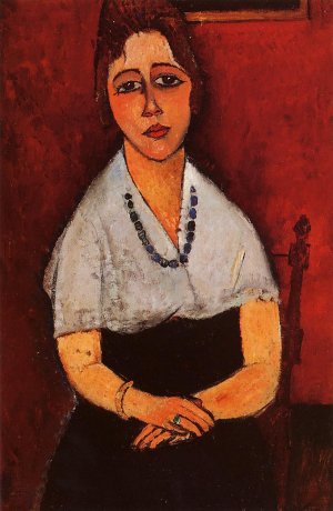 Main Product Photo of Elena Picard Painting by Amedeo Modigliani