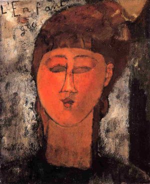 Main Product Photo of Fat Child Painting by Amedeo Modigliani