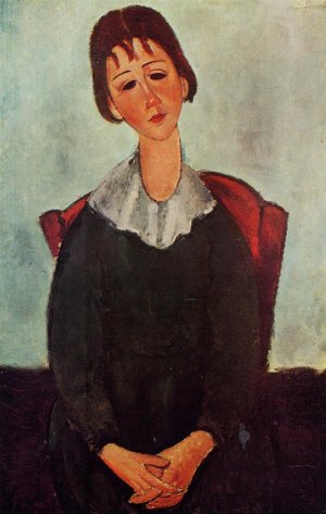 , Girl on a Chair also known as Mademoiselle Huguette Art