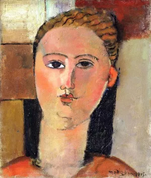 Girl with Red Hair by Amedeo Modigliani - Hand-Painted Oil Painting Reproduction