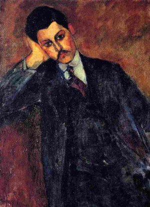 Main Product Photo of Jean Alexandre Painting by Amedeo Modigliani
