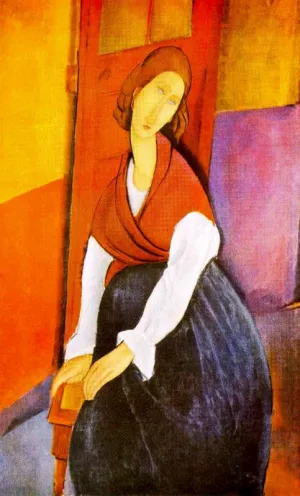Jeanne Hebuterne 4 by Amedeo Modigliani - Hand-Painted Oil Painting Reproduction
