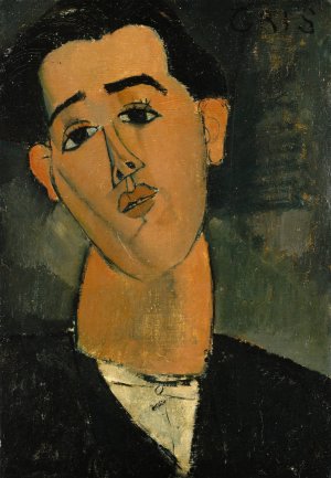 Main Product Photo of Juan Gris Painting by Amedeo Modigliani