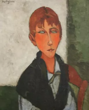 La Patronne by Amedeo Modigliani - Hand-Painted Oil Painting Reproduction