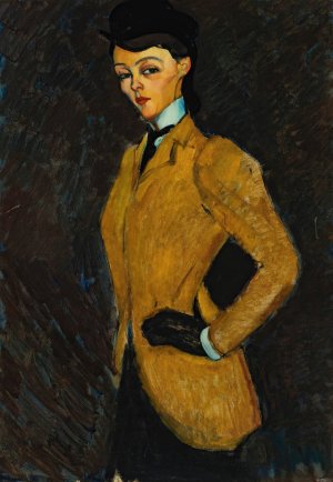 Main Product Photo of L'amazone Painting by Amedeo Modigliani