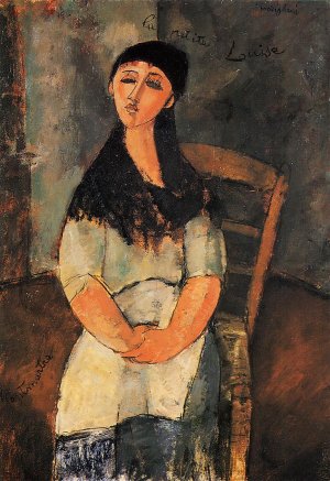 Main Product Photo of Little Louise Painting by Amedeo Modigliani