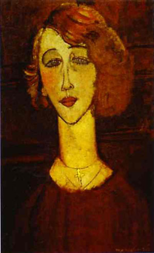 Main Product Photo of Lolotte Painting by Amedeo Modigliani