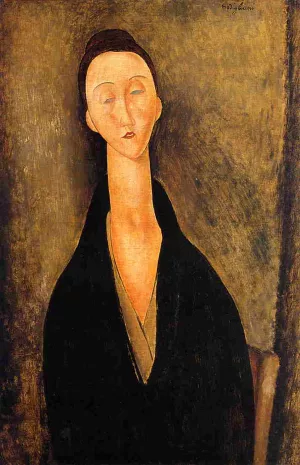 Lunia Czechowska 2 by Amedeo Modigliani - Hand-Painted Oil Painting Reproduction