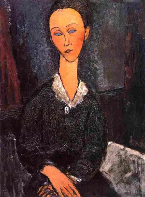 Lunia Czechowska 3 by Amedeo Modigliani - Hand-Painted Oil Painting Reproduction