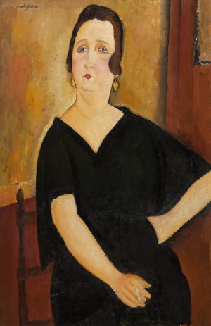 Main Product Photo of Madame Amedee Painting by Amedeo Modigliani
