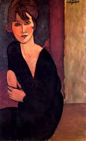 Madame Reynourd by Amedeo Modigliani - Hand-Painted Oil Painting Reproduction