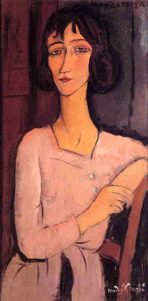 Marguerite Seated by Amedeo Modigliani - Hand-Painted Oil Painting Reproduction