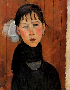 Main Product Photo of Marie Daughter of the People Painting by Amedeo Modigliani
