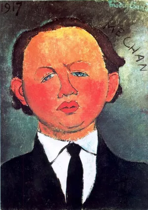 Mechan by Amedeo Modigliani - Hand-Painted Oil Painting Reproduction