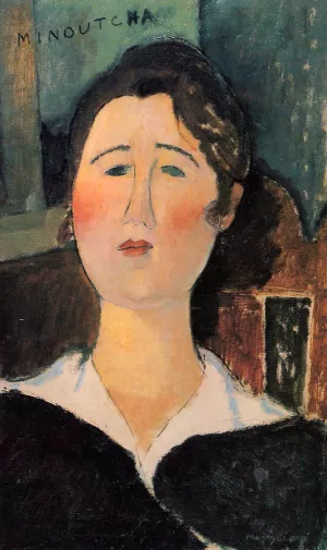Minoutcha by Amedeo Modigliani - Hand-Painted Oil Painting Reproduction