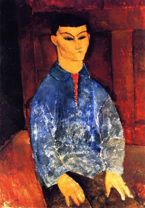 Main Product Photo of Moise Kisling Seated Painting by Amedeo Modigliani
