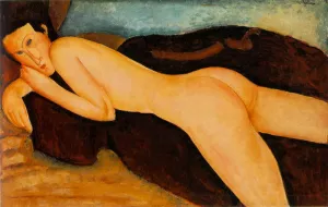 , Nu couch de Dos Reclining Nude from the Back Art