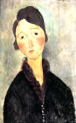 Portrait of a Girl by Amedeo Modigliani - Hand-Painted Oil Painting Reproduction
