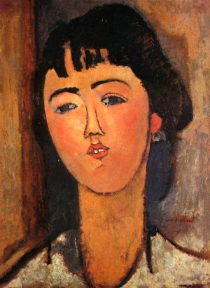 Main Product Photo of Portrait of a Woman II Painting by Amedeo Modigliani