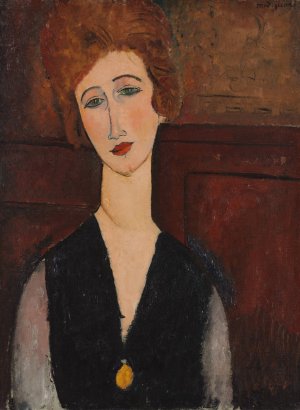 Main Product Photo of Portrait of a Woman Painting by Amedeo Modigliani