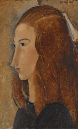 Main Product Photo of Portrait of a Young Woman Painting by Amedeo Modigliani