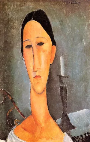 Portrait of Anna Zborowska II by Amedeo Modigliani - Hand-Painted Oil Painting Reproduction