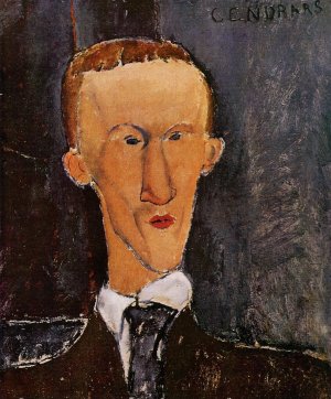 Main Product Photo of Portrait of Blaise Cendrars Painting by Amedeo Modigliani