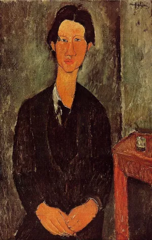 Portrait of Chaim Soutine by Amedeo Modigliani - Hand-Painted Oil Painting Reproduction