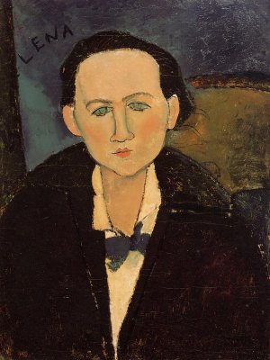 Amedeo Modigliani, Portrait of Elena Pavlowski Art