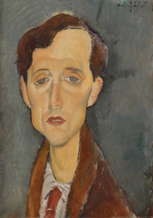 Main Product Photo of Portrait of Frans Hellens Painting by Amedeo Modigliani