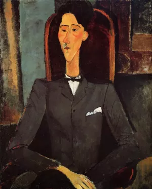 Portrait of Jean Cocteau by Amedeo Modigliani - Hand-Painted Oil Painting Reproduction