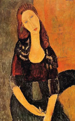 Portrait of Jeanne Hebuterne 3 by Amedeo Modigliani - Hand-Painted Oil Painting Reproduction