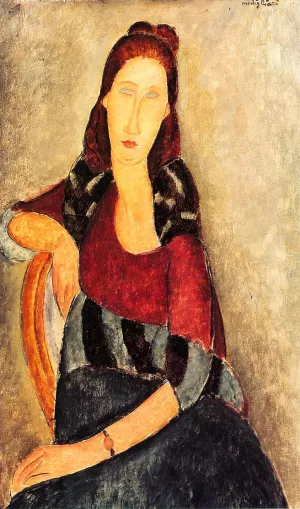 Portrait of Jeanne Hebuterne 5 by Amedeo Modigliani - Hand-Painted Oil Painting Reproduction