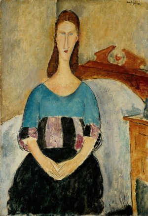 , Portrait of Jeanne Hebuterne, Seated Art