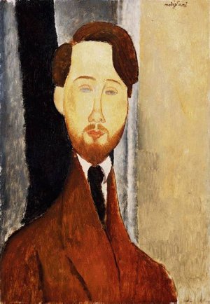 Main Product Photo of Portrait of Leopold Zborowski Painting by Amedeo Modigliani