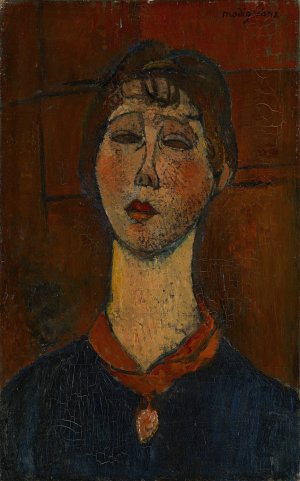 Main Product Photo of Portrait of Madame Dorival Painting by Amedeo Modigliani