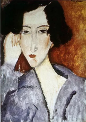 Portrait of Madame Rachele Osterlind by Amedeo Modigliani - Hand-Painted Oil Painting Reproduction