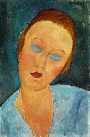 Main Product Photo of Portrait of Madame Survage Painting by Amedeo Modigliani