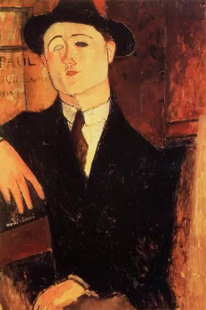 Portrait of Paul Guillaume by Amedeo Modigliani - Hand-Painted Oil Painting Reproduction