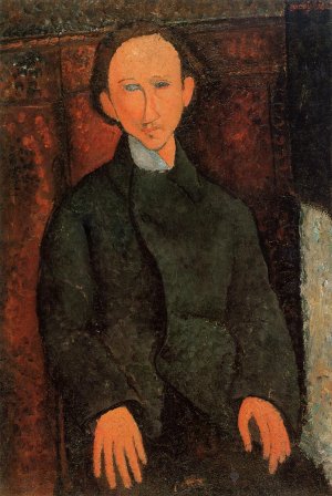Main Product Photo of Portrait of Pinchus Kremenge Painting by Amedeo Modigliani