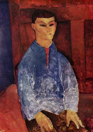 Portrait of the Painter Moise Kisling by Amedeo Modigliani - Hand-Painted Oil Painting Reproduction