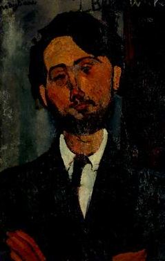 Main Product Photo of Portrait of Zborowski Painting by Amedeo Modigliani