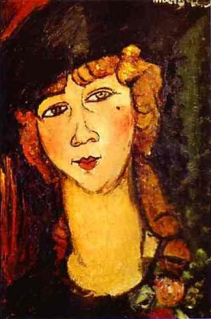 Main Product Photo of Renee the Blonde Painting by Amedeo Modigliani
